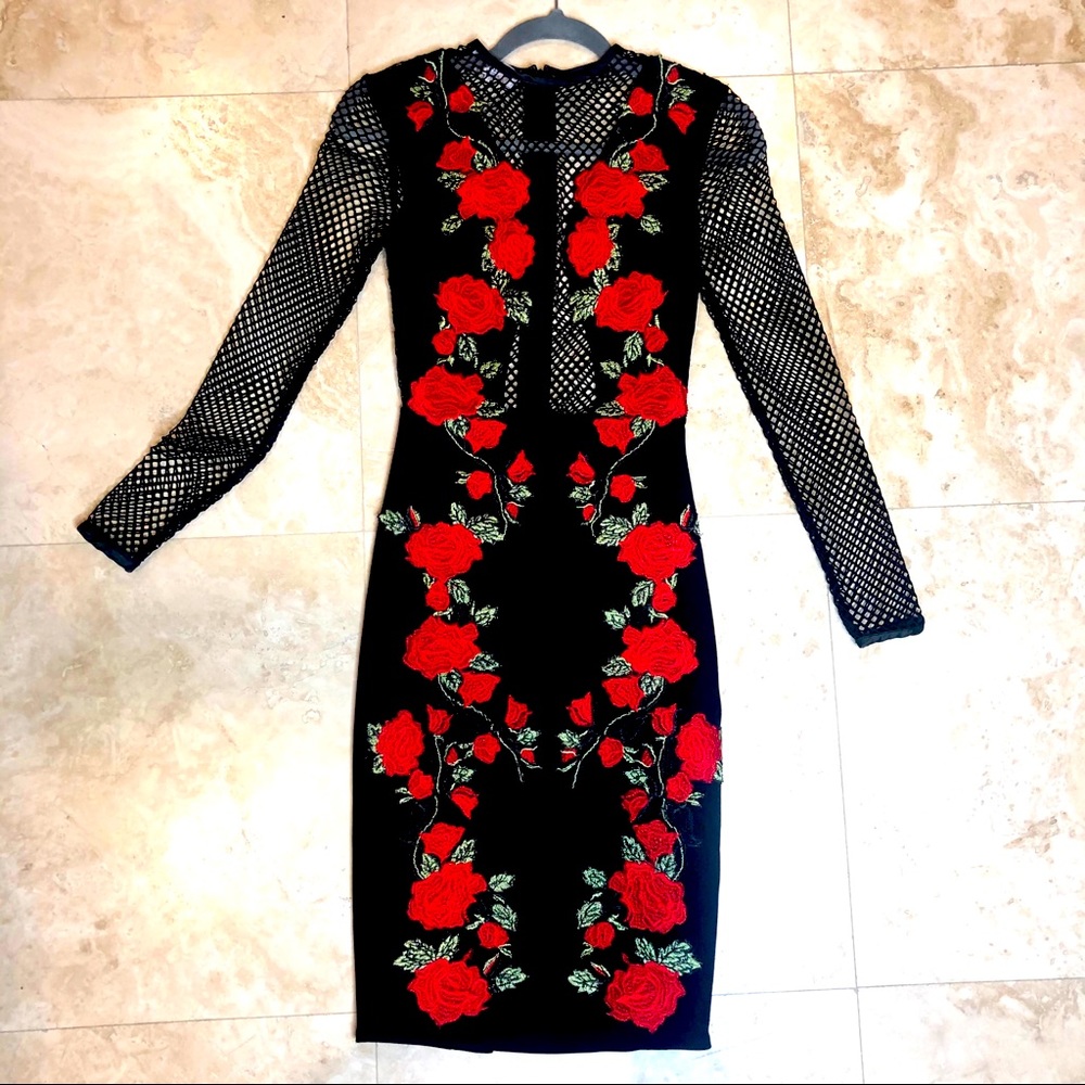 House of London CB Floral See-through Midi. XS